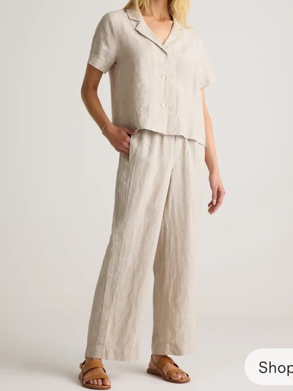 Quince Women’s 100% European Linen Wide Leg Pants - Picture 2 of 10